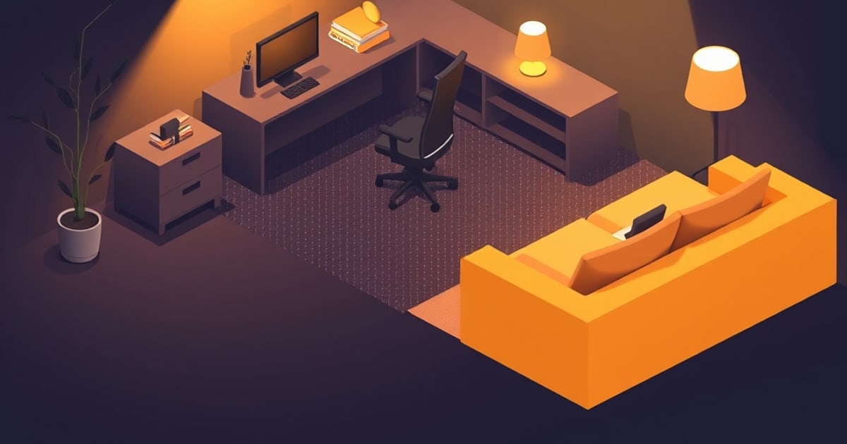 An LED desk lamp providing task lighting